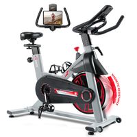 Riksion Vélo d'appartement stationnaire à résistance magnétique pour la maison, vélo d'intérieur silencieux,écran LCD amélioré