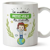 Mug - Tasse Petit-Fils -Famille Monde -Idées Cadeaux Drôles -Tasses de Café - Thé