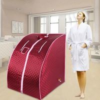 Sauna pliable - SPA Mobile Intérieur - Rouge - Tissu imperméable chaud et écologique - 1 place