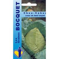 Sachet de  Chou cabus cœur de bœuf moyen de la halle - 3 g - légume feuille - LES GRAINES BOCQUET