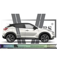 Nissan Juke Bandes - GRIS - Kit Complet - Tuning Sticker Autocollant Graphic Decals