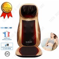 TD® Siège chauffant massage corporel automatique massage complet cou nuque voiture bureau doré noir électrique corps complet cou dos