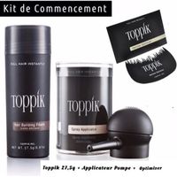 Toppik kit de commencement Poudre de Cheveux Noir