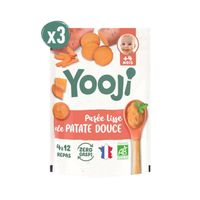Yooji - Purée lisse patate douce bio – 12 repas bébé dès 4 mois