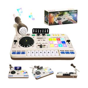 Table De Mixage DJ Enfant – 35,5 Cm, Effets Sonores, Microphone, Connexion Sans Fil, USB, Cadeau Musical