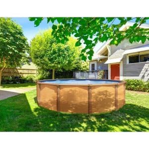 Piscine Tubulaire Gonflable Bois Cdiscount Com