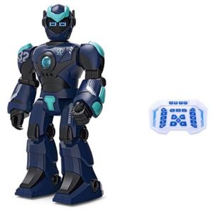 ROBOT - ANIMAL ANIMÉ Bleu profond-Robot Programmable pour enfant, jouet à commande vocale, à détection de geste