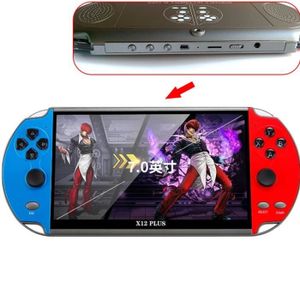 CONSOLE PSP Console de jeu x12 plus 7,0 pouces - Rouge - Conso