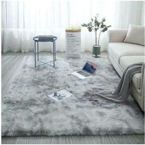 120 x 180 cm Carpette de Chambre Moelleux Tapis en Peluche Antidérapant Noir Tapis Moderne Appliqué au Balcon et à La Salle D/'étude Vamcheer Tapis de Salon Confortable