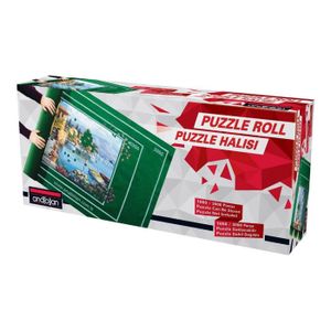 Luwecf – Tapis De Puzzle Enroulable – Pour 1500 à 3000 Pièces – Feutre Noir/Gris – Protection Et Rangement