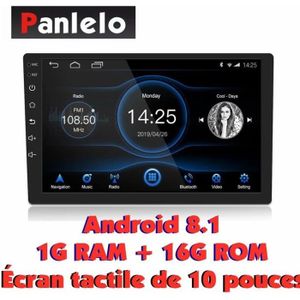 AUTORADIO Panlelo S12 10 pouces Android 8.1 Autoradio 1024x600 Navigation GPS Lien Rétroviseur Bluetooth Mémoire Flash NAND 1G DDR3 + 16G