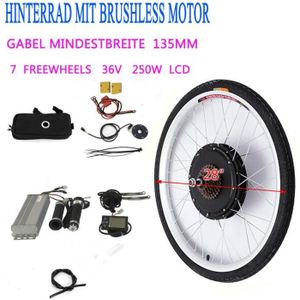 Kit conversion velo electrique roue arriere 28 pouce avec batterie