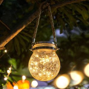 LAMPION Lumières de Jardin Solaire LED Étanche à l'eau Jar