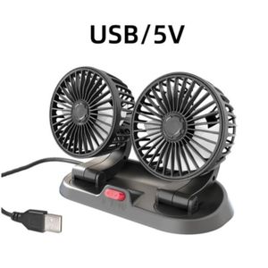 CHAUFFAGE VÉHICULE USB à double tête - Ventilateur de voiture électri
