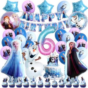 BALLON DÉCORATIF  Ballon d'anniversaire Reine des Neiges Elsa pour e