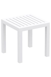 TABLE DE JARDIN  Petite table de jardin en plastique blanc résistan