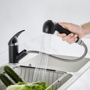 Quyanre robinet mitigeur de lavabo noir mat, robinet de lavabo blanc  robinet mitigeur chaud-froid à une poi High Chrome -XUNI1210