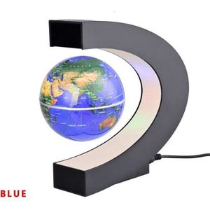 LAMPE A POSER Lampe à poser,Globe lumineux flottant en forme de terre,lampe à lévitation magnétique,boule de planète de 4 pouces pour- Type Blue-B