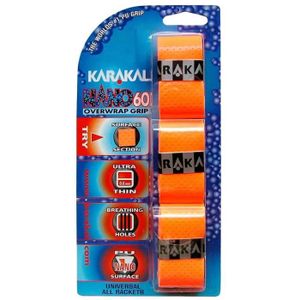 GRIP RAQUETTE DE BAD. Surgrip Karakal Nano 60 Orange