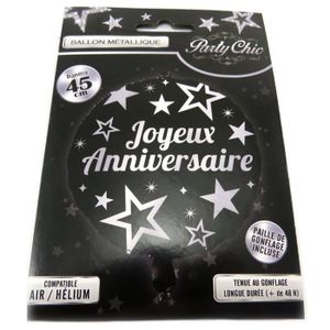 Ballon Noir Joyeux Anniversaire Cdiscount Ballon Noir Joyeux Anniversaire Cdiscount