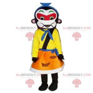DÉGUISEMENT - PANOPLIE Mascotte de samouraï coloré, costume d'Asie, dégui
