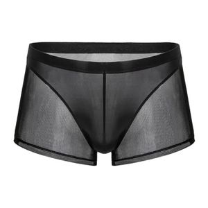 Cuir Homme Short Boxer entrejambe Lacets Devant Gay Sous-vêtements jouets sexuels