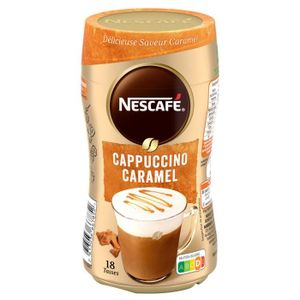 CAFÉ SOLUBLE LOT DE 2 - NESCAFE - Café Soluble Cappuccino Caramel - boîte de 306 g