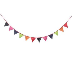 Bruant Banni/ère Costume pour Costume Pour Les F/êtes Danniversaire de Mariage de Jardin D/écoration de Classe Danniversaire 25M PTN Triangle Drapeau Guirlande D/écoration