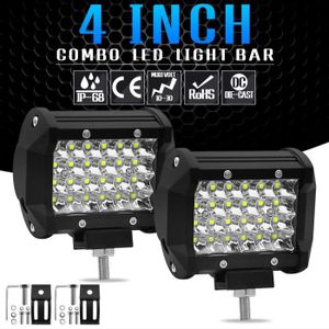 TBAN 30W Phare LED Moto Feux Additionnels Avant CREE LED Phares De Travail Projecteur Dinondation Lumi/ères 12V-80 Paquet De 2