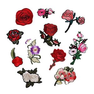 écusson ECUSSON PATCH PATCHE THERMOCOLLANT PETITE FLEUR MARRON
