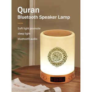 VEILLEUSE BÉBÉ Coran Bluetooth Haut-Parleur Veilleuse Coranique Veilleuse Lumière Horloge Priere Azan Islam Musulman Femme Enceinte Bébé