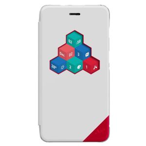 HOUSSE - ÉTUI WIKO Etui Smart Folio Blanc Wicube pour Wiko Fredd