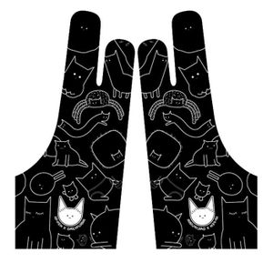 Gant pour Tablette,Deux doigts artiste gant Anti toucher pour dessin  tablette main droite et gauche gant Anti - Type Black-S - Cdiscount  Prêt-à-Porter