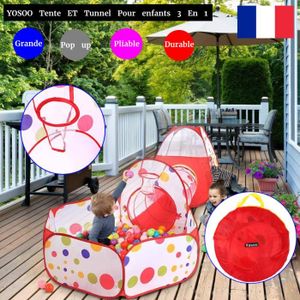 TecTake Tente pour enfants bébé Tente de jeu Tente de jardin sac 100 balles 