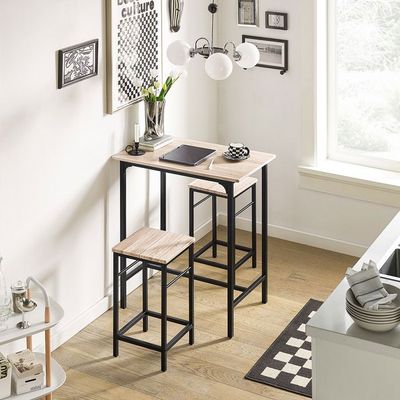 RELAX4LIFE Mange Debout avec Tabouret, Table Bar Cuisine avec Tabouret