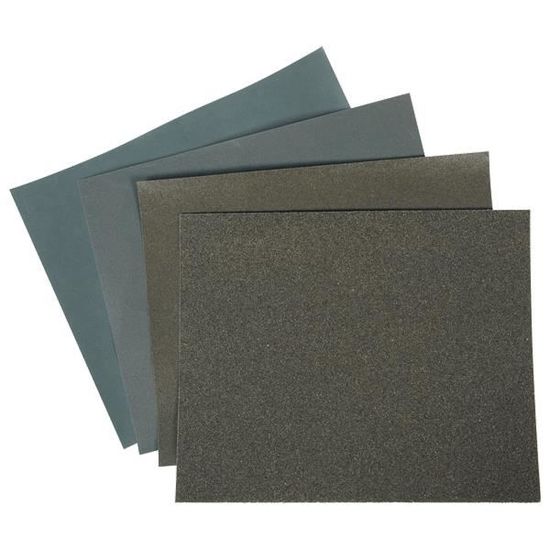 42//36Pcs feuilles ponceuses 120-3000 papier sable mélangé imperméable humide new