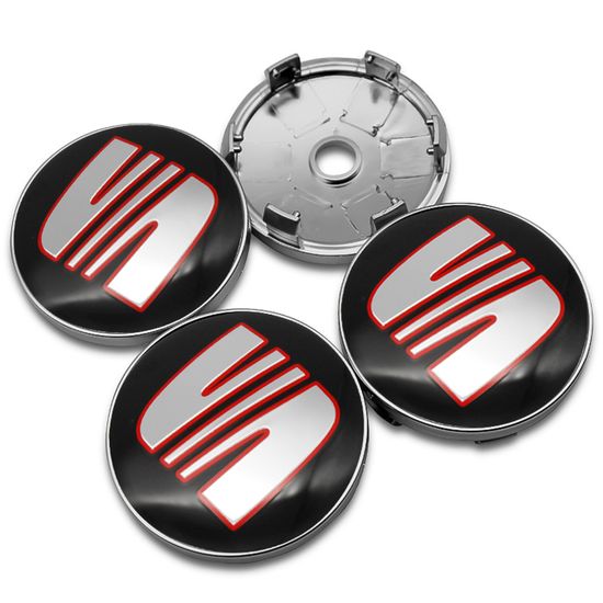 4x 56mm VW Logo Jante Cache Moyeu Centre De Roue Emblème Pour