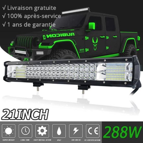 Barre LED Combo 22 32 42 52 Pouces Pour Camion Offroad - 30000lm - 12V/24V