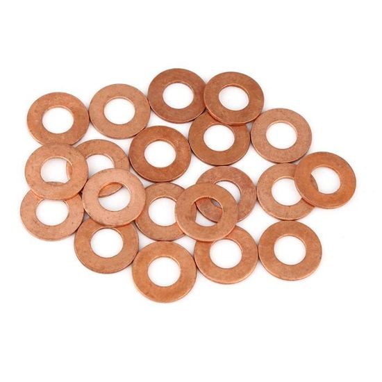 20 Pièces Rondelles Plates Cuivre 10x20x1,5mm - Joints, Entretoises, Fixation électronique