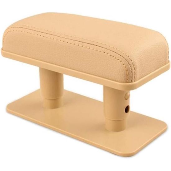Coussin Accoudoir Voiture Universel Avec Poches - Support Bras Confortable Beige Pour Voiture Camion SUV
