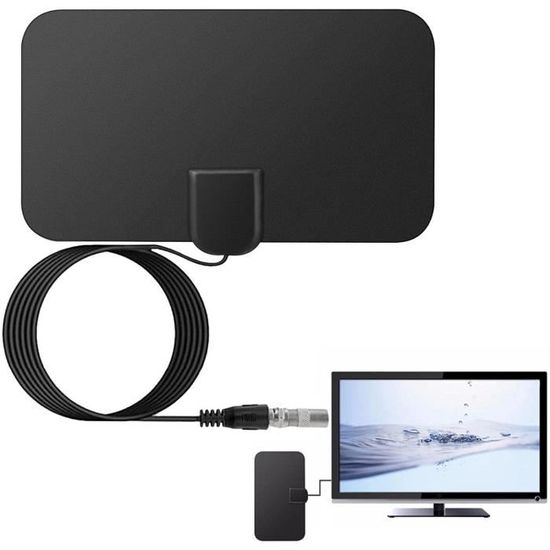 Antenne TV Intérieure HD - Réception TNT Numérique Optimisée Pour Téléviseurs Modernes