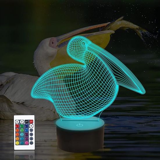 Lampe 3D LED Corse, 16 Couleurs, Télécommande, USB, Décoration Intérieure
