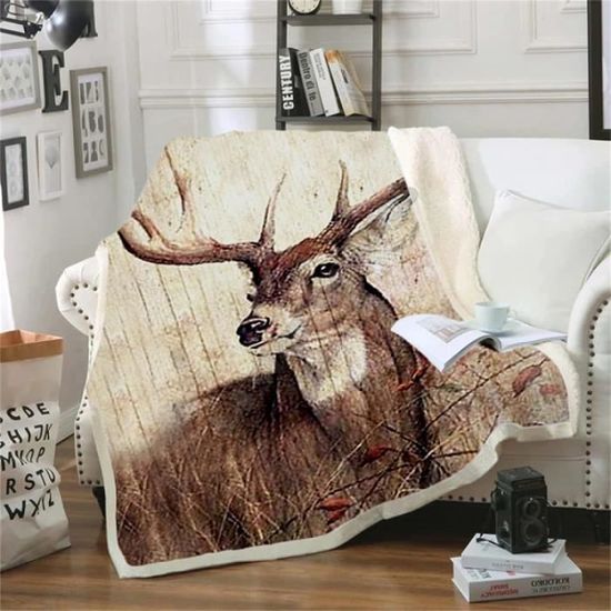 Couverture Polaire Guitare 150x200 Cm - Impression 3D, Microfibre Douce, Pour Canapé Et Lit
