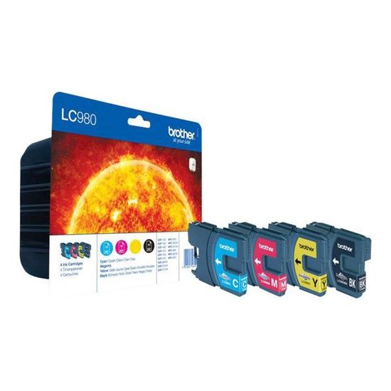 30x MWT Cartuccia D'inchiostro Compatibile Per Brother DCP 145 163 165 167 195 197 365 373 375 377 Wie LC-980 LC980 Set - Foto 2