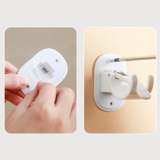 MUCKLILY 2 Supports Tringle à Rideaux Auto-Adhésifs - Installation Plafond Sans Perçage Attache Tringle Rideau Sans Percage MUCKLILY 2 Supports Tringle à Rideaux Auto-Adhésifs - Installation Plafond Sans Perçage Attache Tringle Rideau Sans Percage