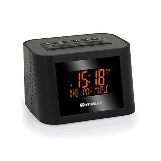Radio Digitale Portatile Karcher DAB 2405 - DAB+/FM, Sveglia Doppia Allarme, Display LCD, Alimentazione A Batteria O Rete