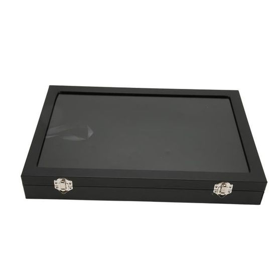 Skelang 10pcs Floating Display Case 3D Display Frame Transparent Display for AA Medallion Antique Challenge Coin Chip Jewelry Pin Black