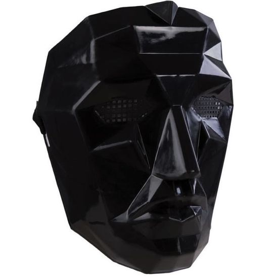 Masque visage Origami Noir adulte - PTIT CLOWN - REF/21203 - Squid Game - Carnaval - Halloween