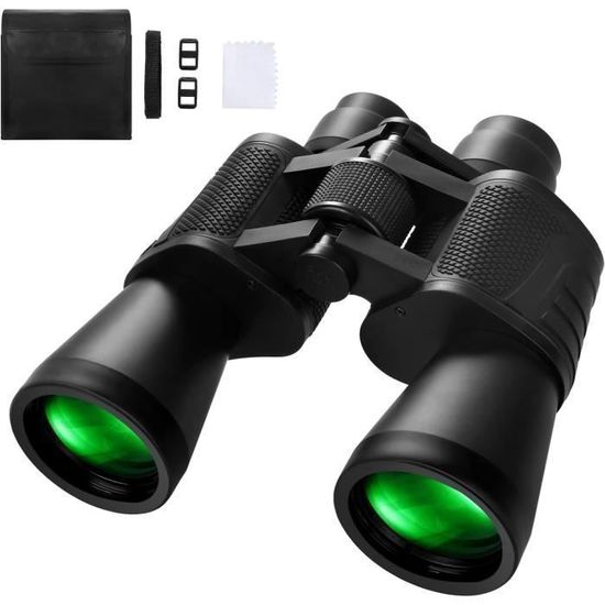 Jumelles 20x50 pour adultes, télescope compact et étanche, haute
