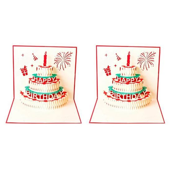 Lot De 10 Grandes Cartes D'anniversaire Avec Enveloppes (31 X 23 Cm) - Générique